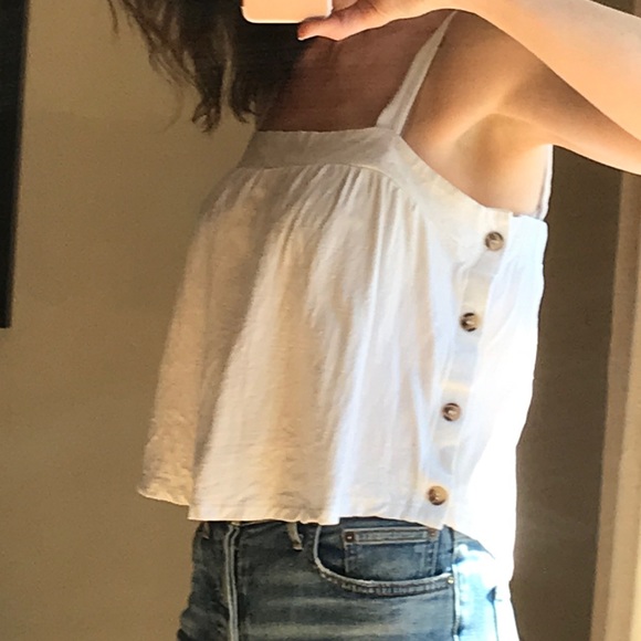 SOLD- Linen tank top - Picture 1 of 8